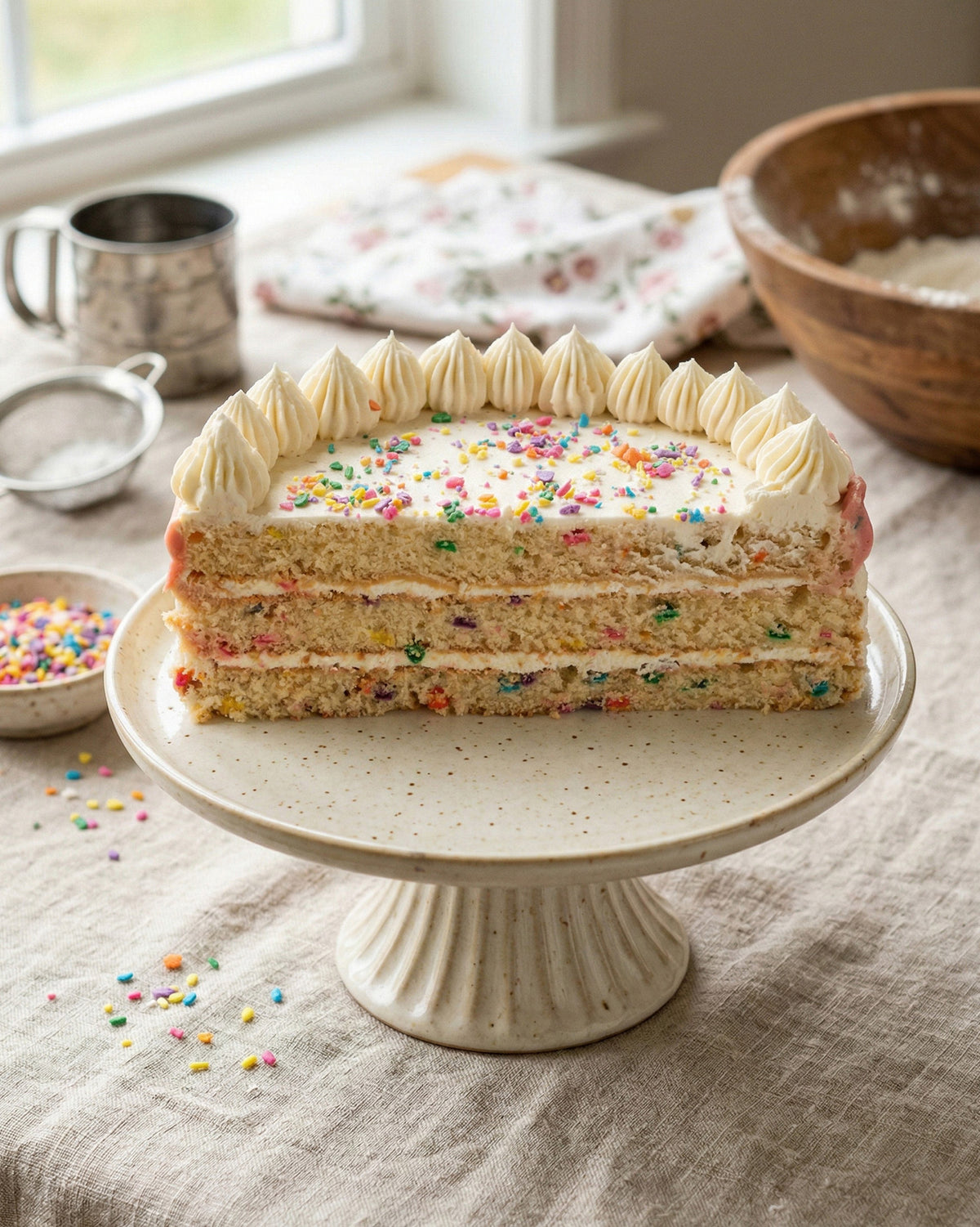 Vanilla Confetti Cake