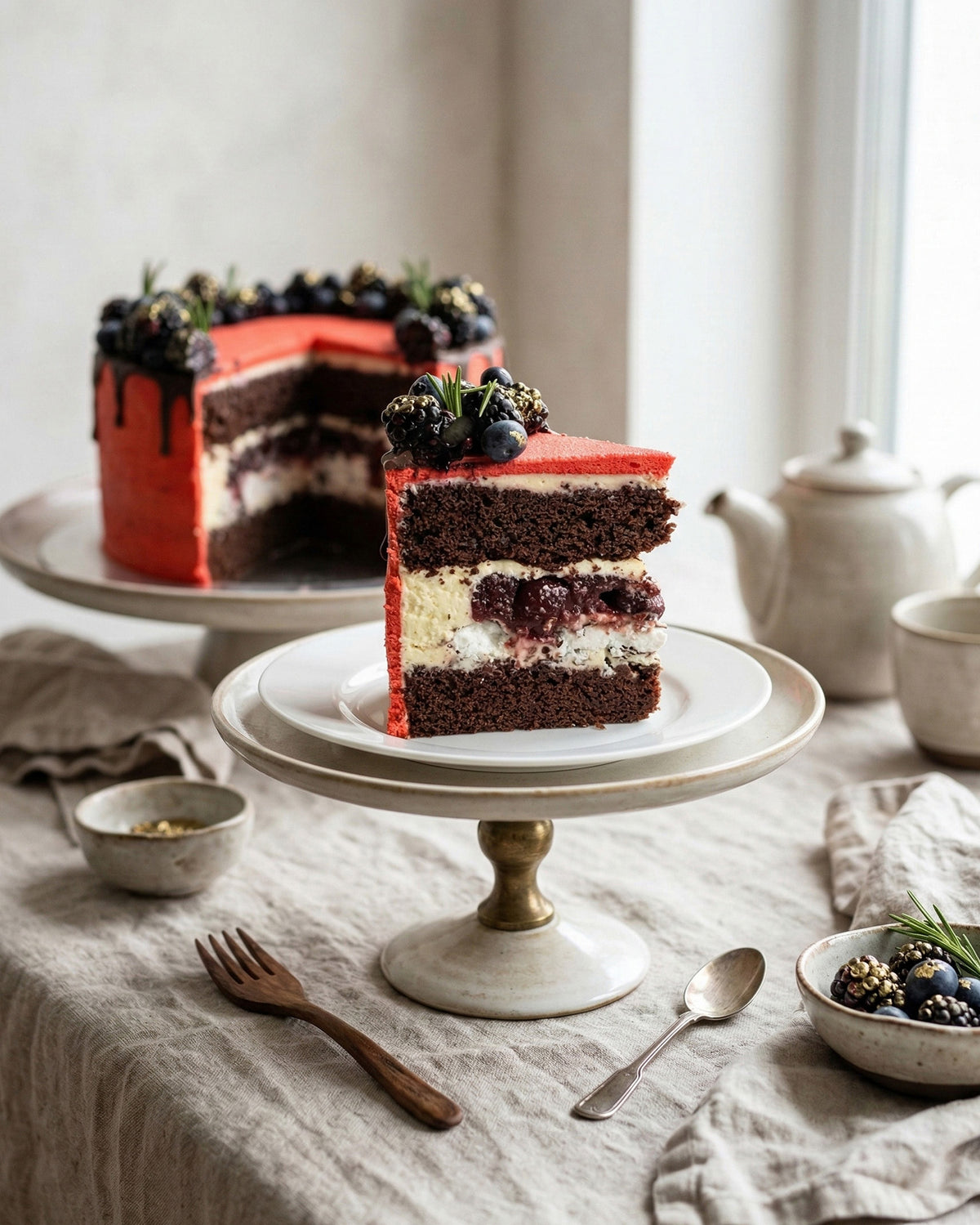 Cherry Noir Cake