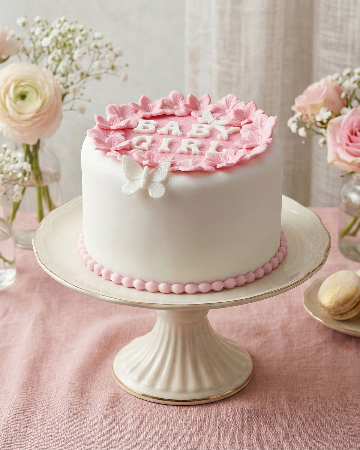 Pink Blossom Cake