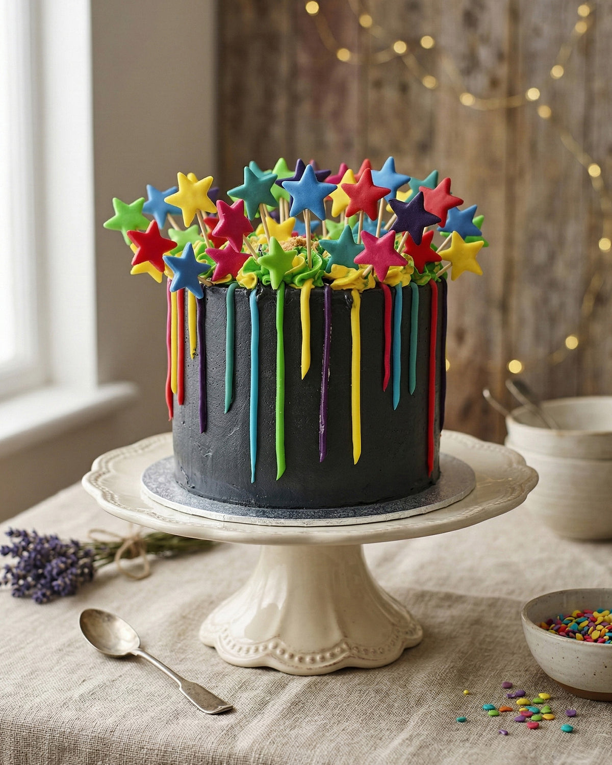 Neon Nights Cake