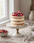 Naked Cake with Fresh Berries