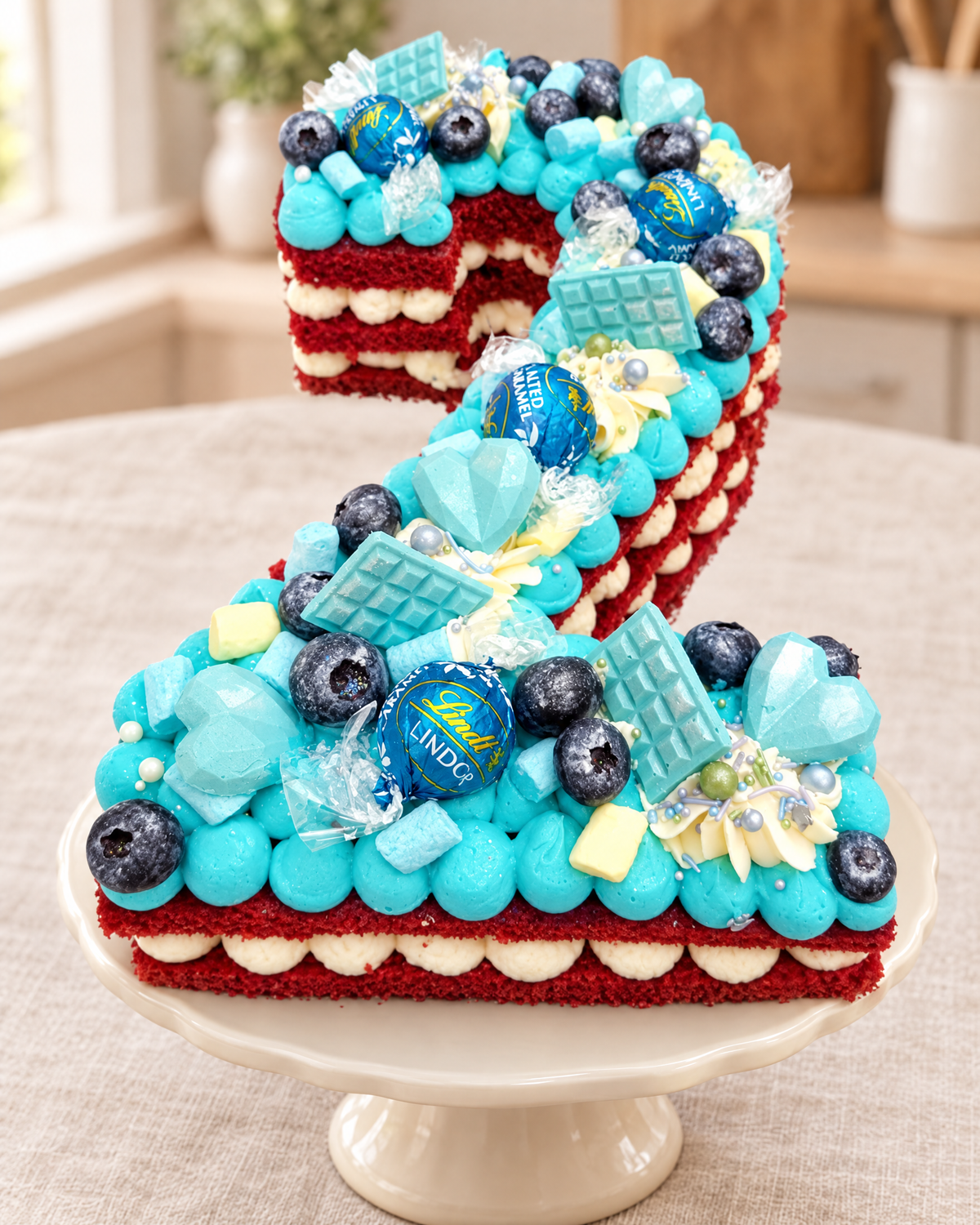 Loaded Number Cake by La Sura Bakery, real photo 4