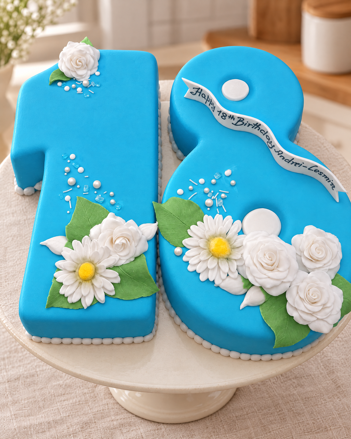 Loaded Number Cake by La Sura Bakery, real photo 2