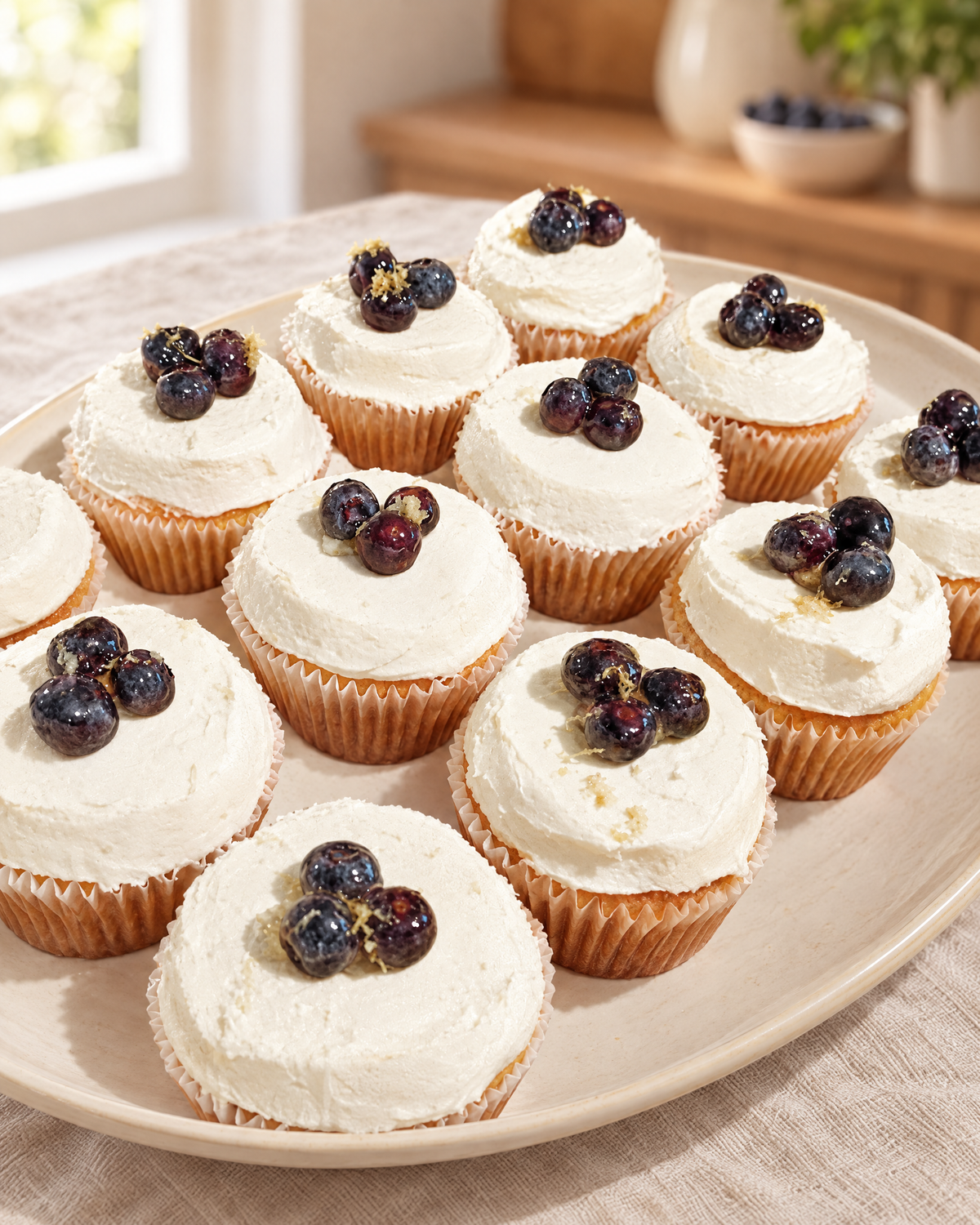 Wild Blueberry Cupcakes by La Sura Bakery, real photo 2