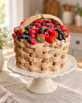 Berry Basket Weave Cake by La Sura Bakery