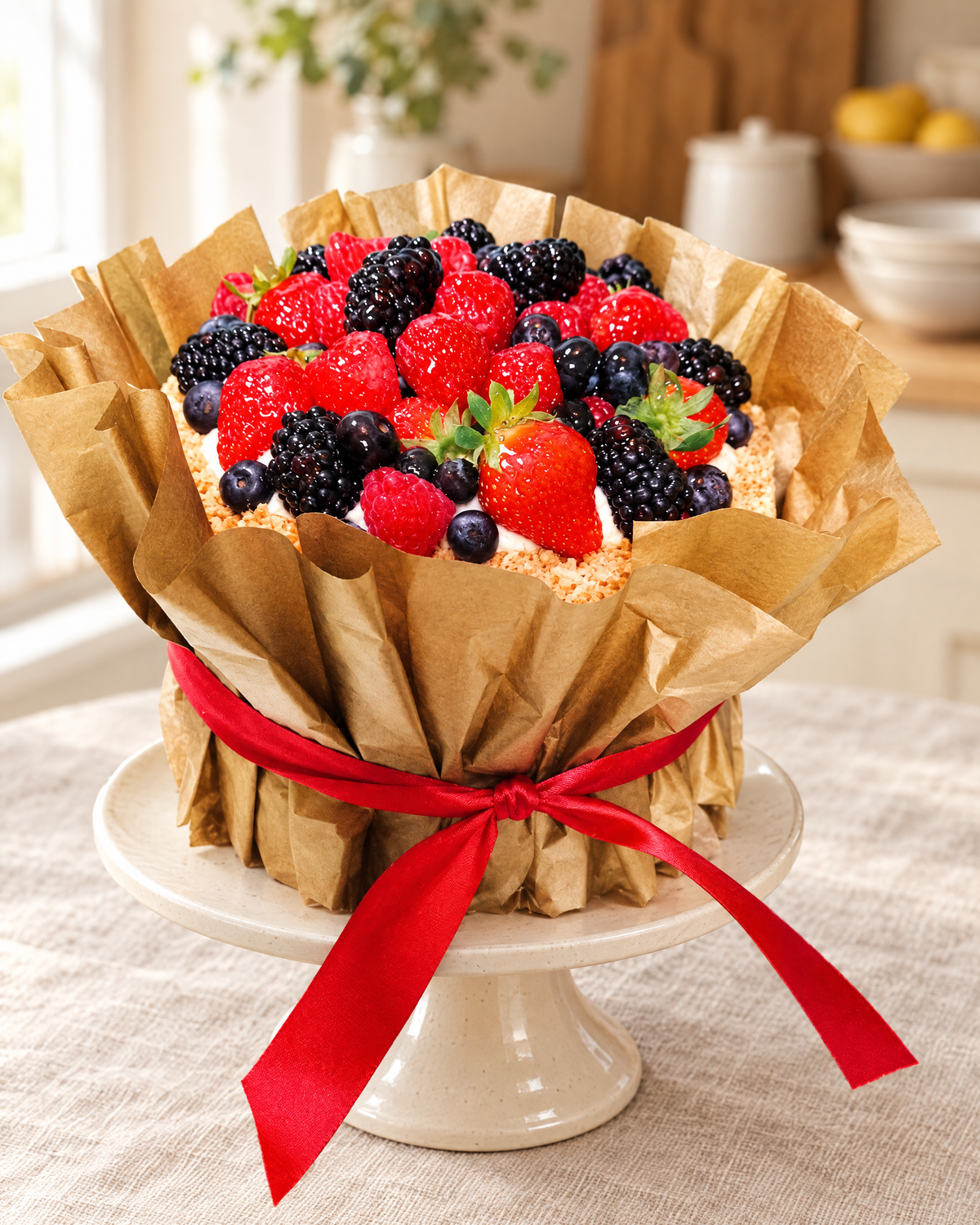 Berry Bouquet Cake by La Sura Bakery