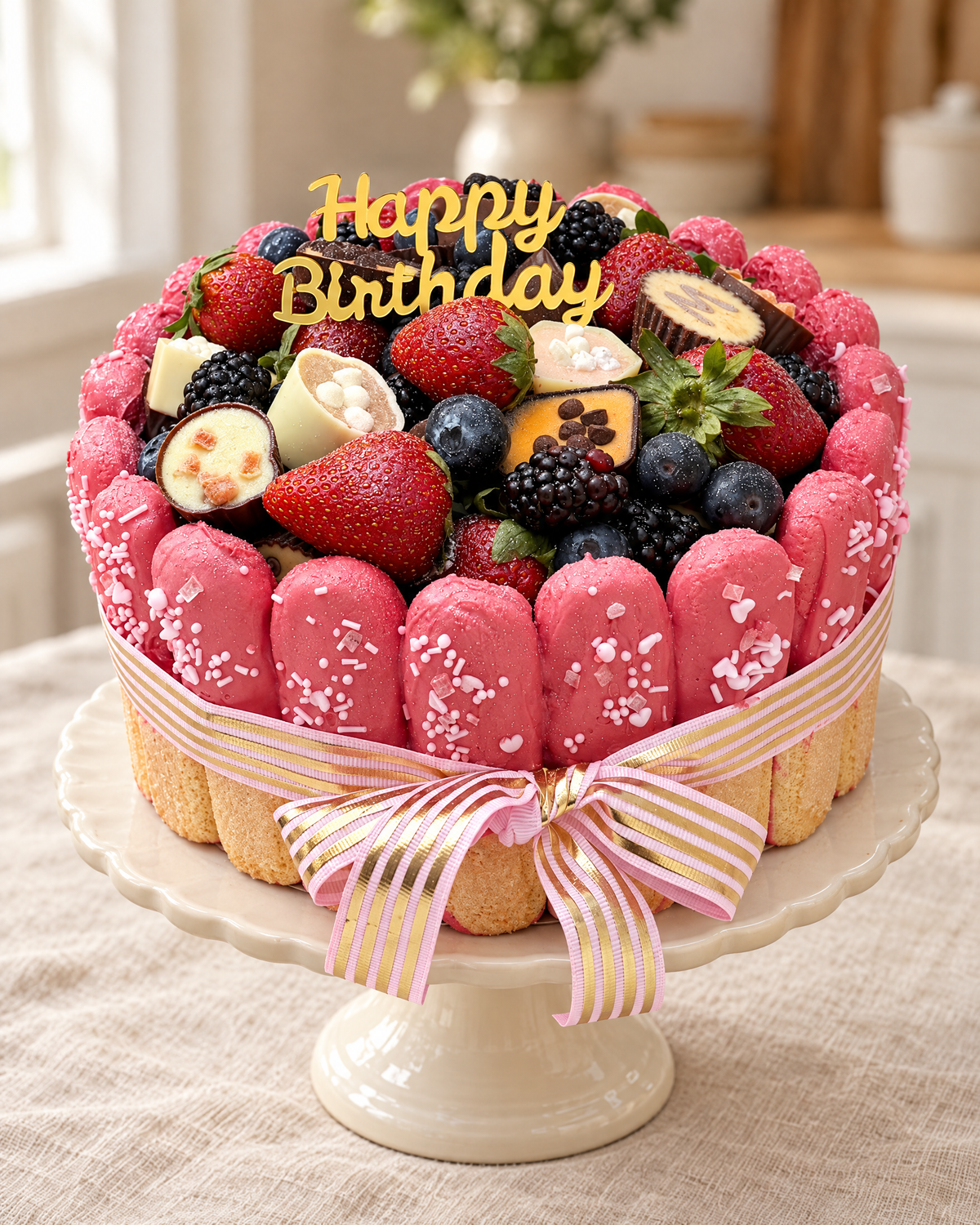 Berry Charlotte Cake by La Sura Bakery