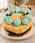 Cake Pop Crown Cake by La Sura Bakery