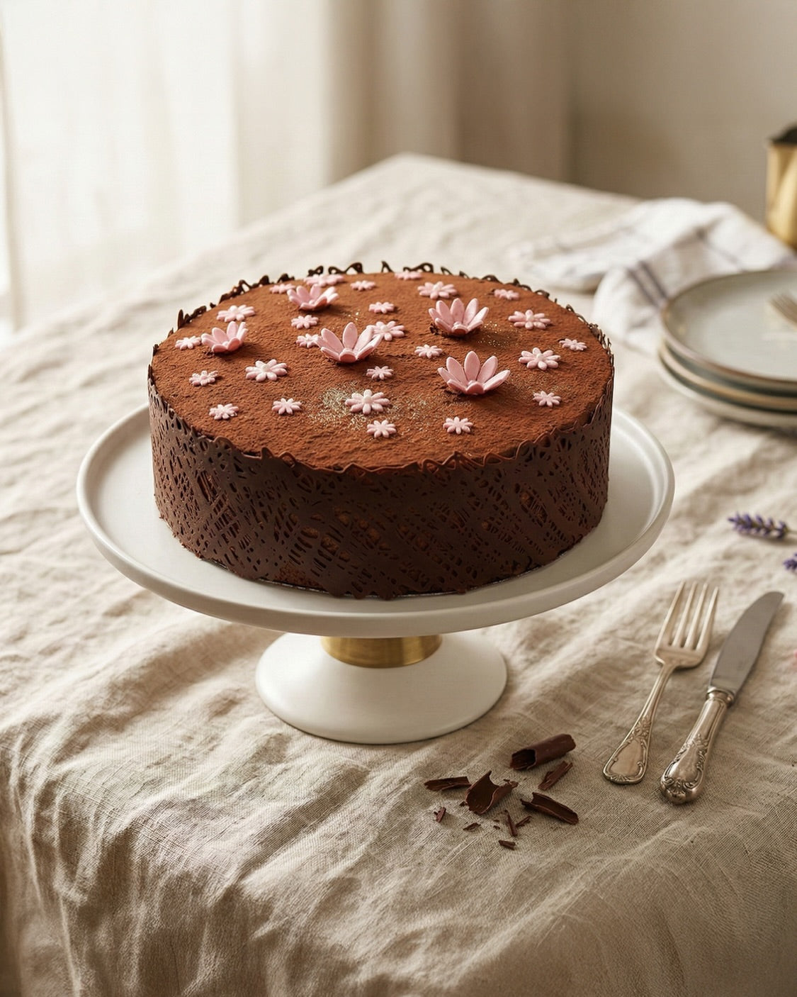 Chocolate Blossom Cake by La Sura Bakery
