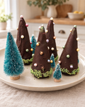 Chocolate Christmas Trees by La Sura Bakery