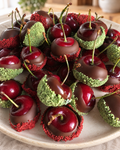Chocolate Dipped Cherries by La Sura Bakery