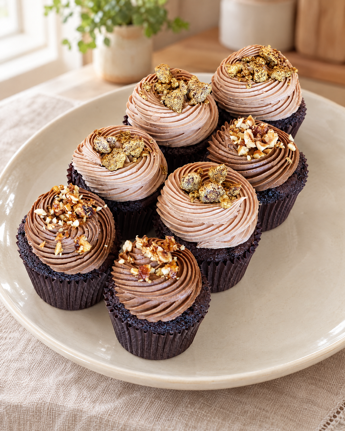 Chocolate Hazelnut Cupcakes by La Sura Bakery
