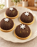 Chocolate Snowflake Domes by La Sura Bakery