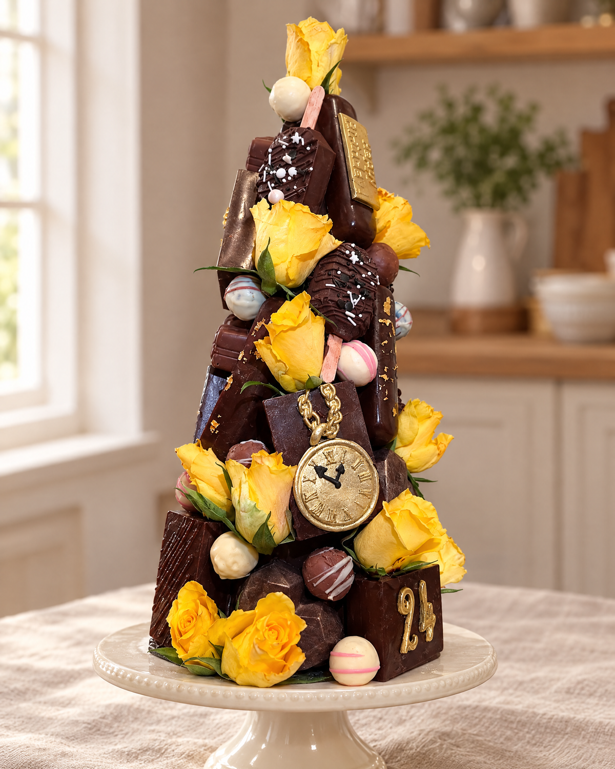 Chocolate Tower Cake by La Sura Bakery