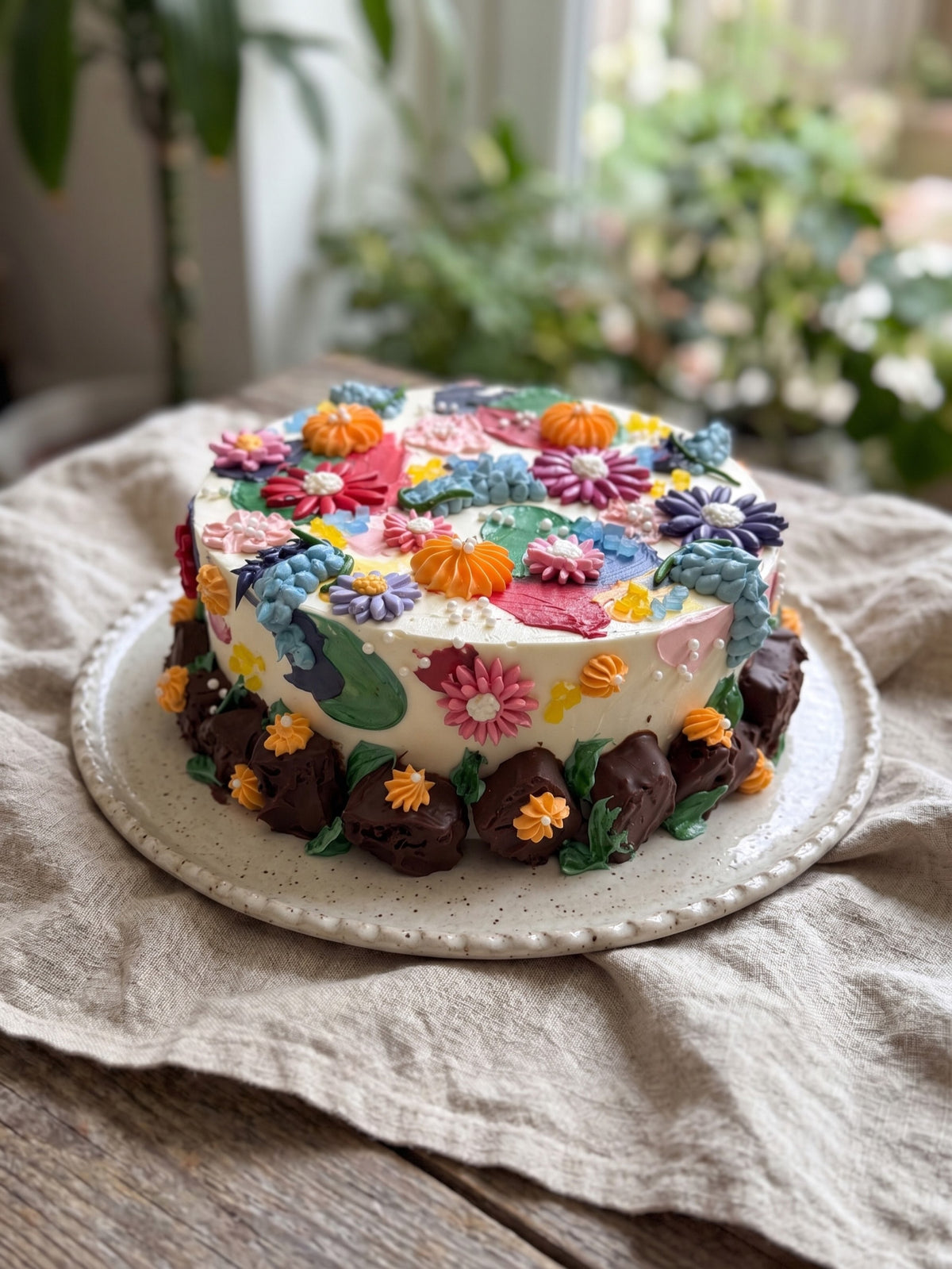 Chocolate Wildflower Cake by La Sura Bakery