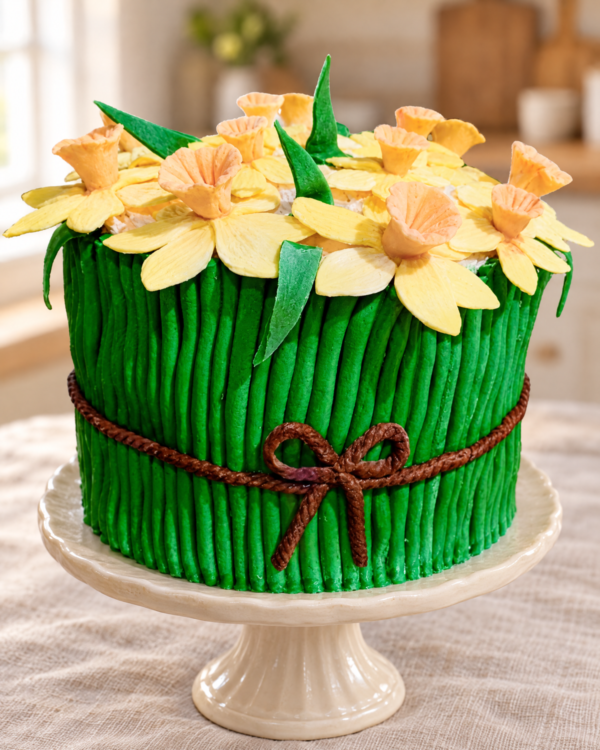 Daffodil Basket Cake by La Sura Bakery