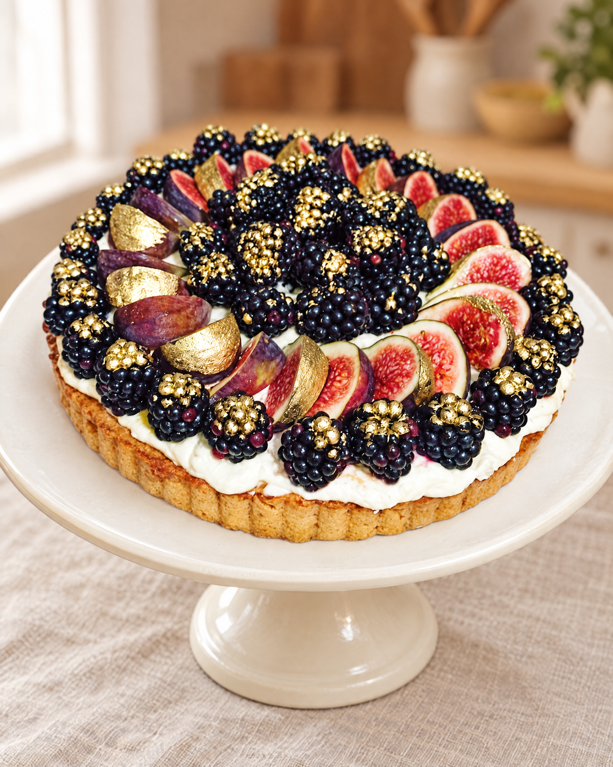 Fig and Blackberry Tart by La Sura Bakery