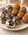 Biscoff and Oreo protein balls