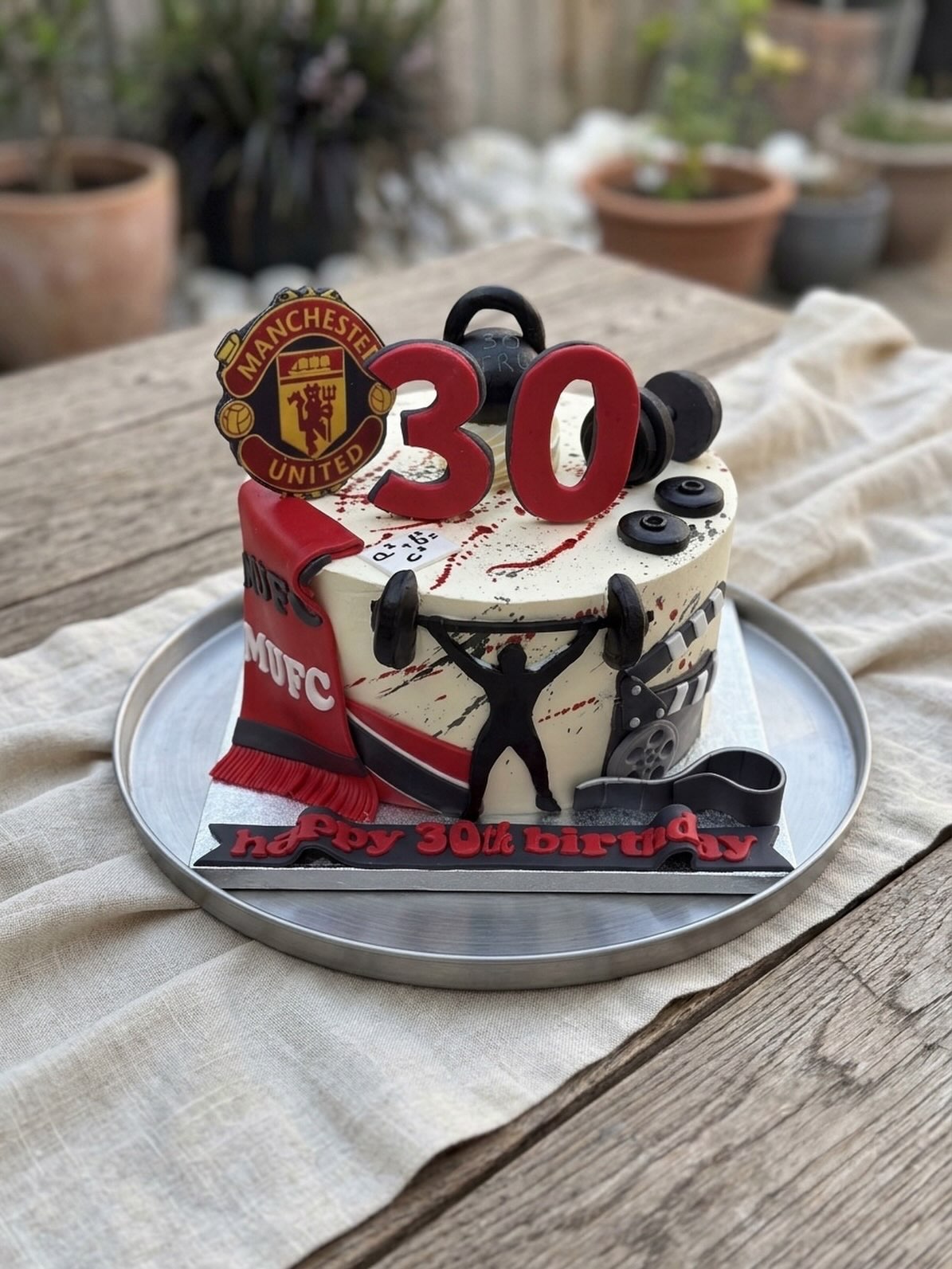 Football Club Gym Cake by La Sura Bakery