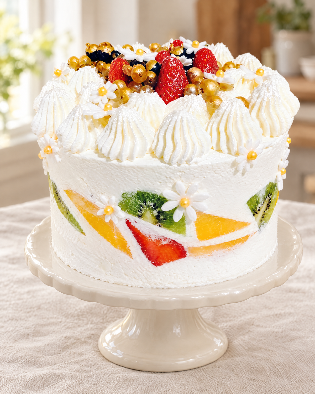 Fresh Fruit Chantilly Cake by La Sura Bakery