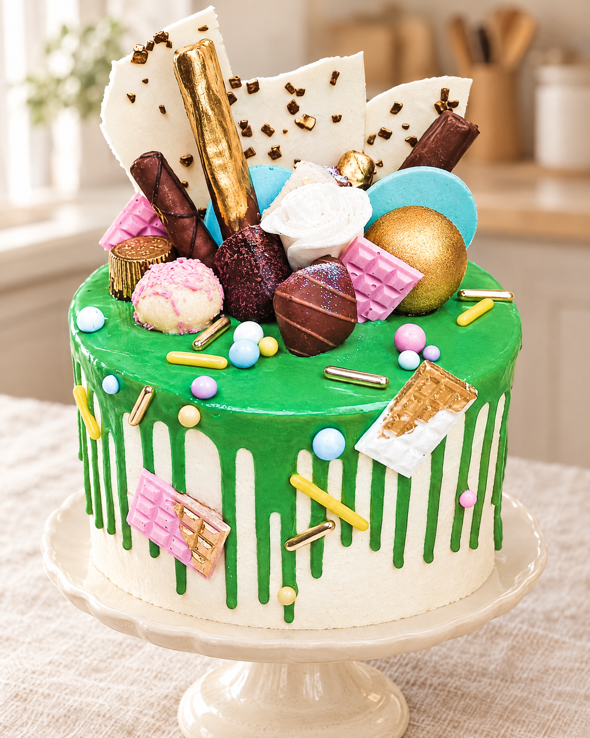 Green Drip Chocolate Cake by La Sura Bakery, photo 2