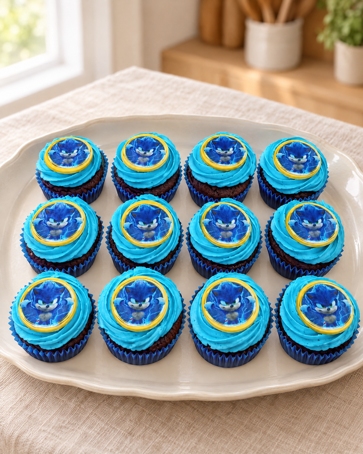 Hedgehog Hero Cupcakes by La Sura Bakery