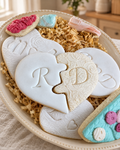 Initial Heart Cookies by La Sura Bakery