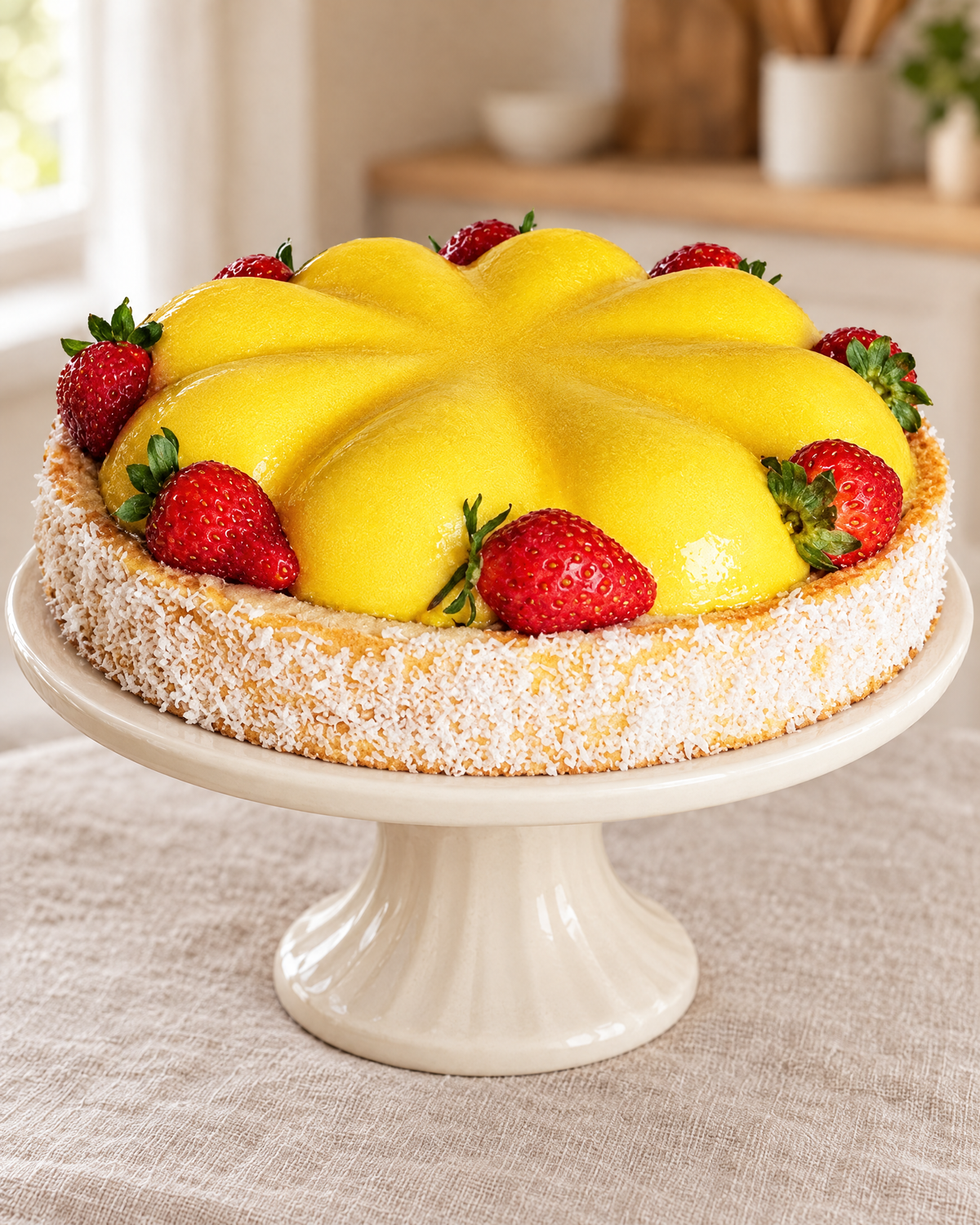 Mango Mousse Tart by La Sura Bakery