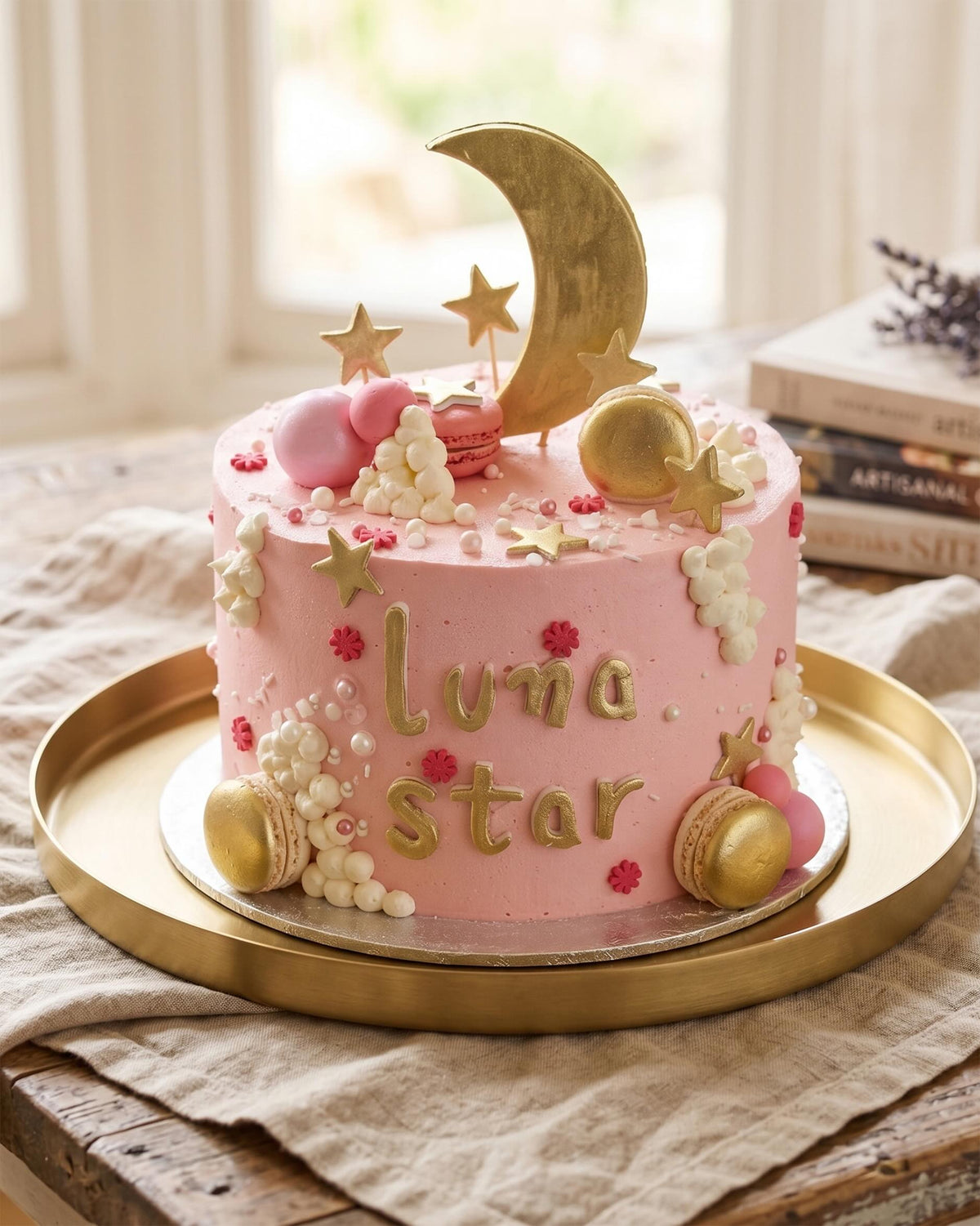 Moon and Stars Cake by La Sura Bakery