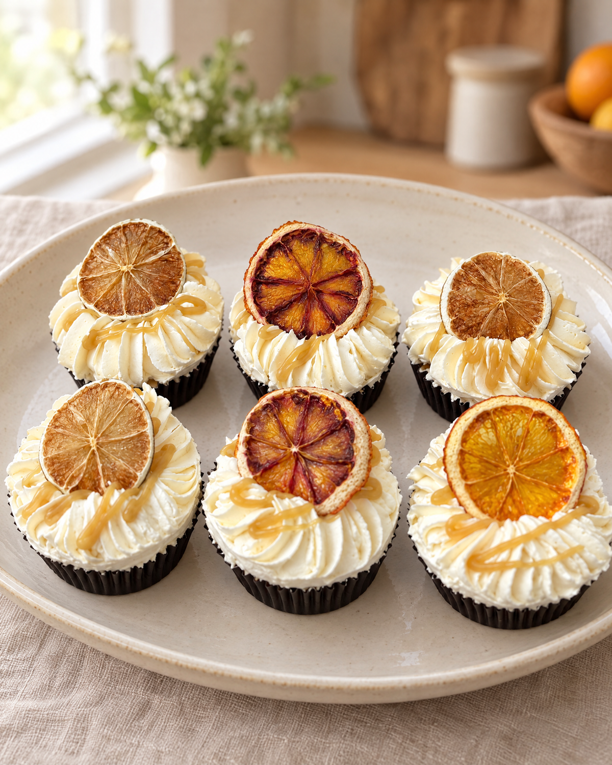 Orange Slice Cupcakes by La Sura Bakery