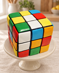 Puzzle Cube Cake by La Sura Bakery