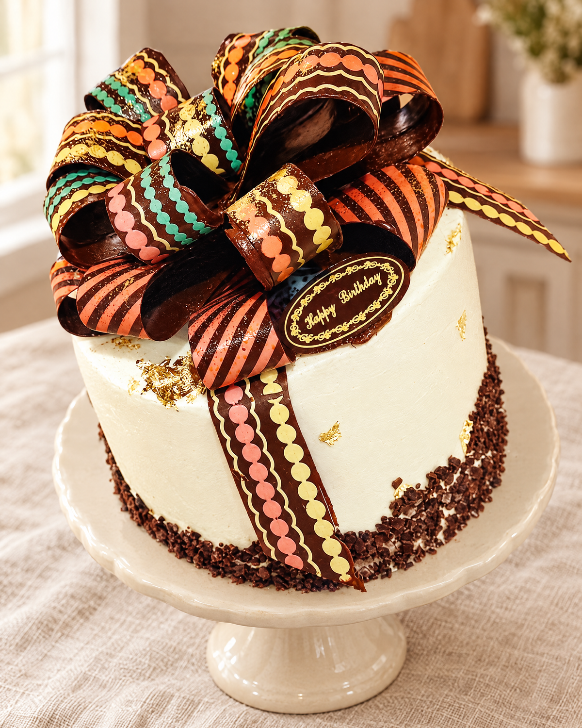 Ribbon Bow Mousse Cake by La Sura Bakery