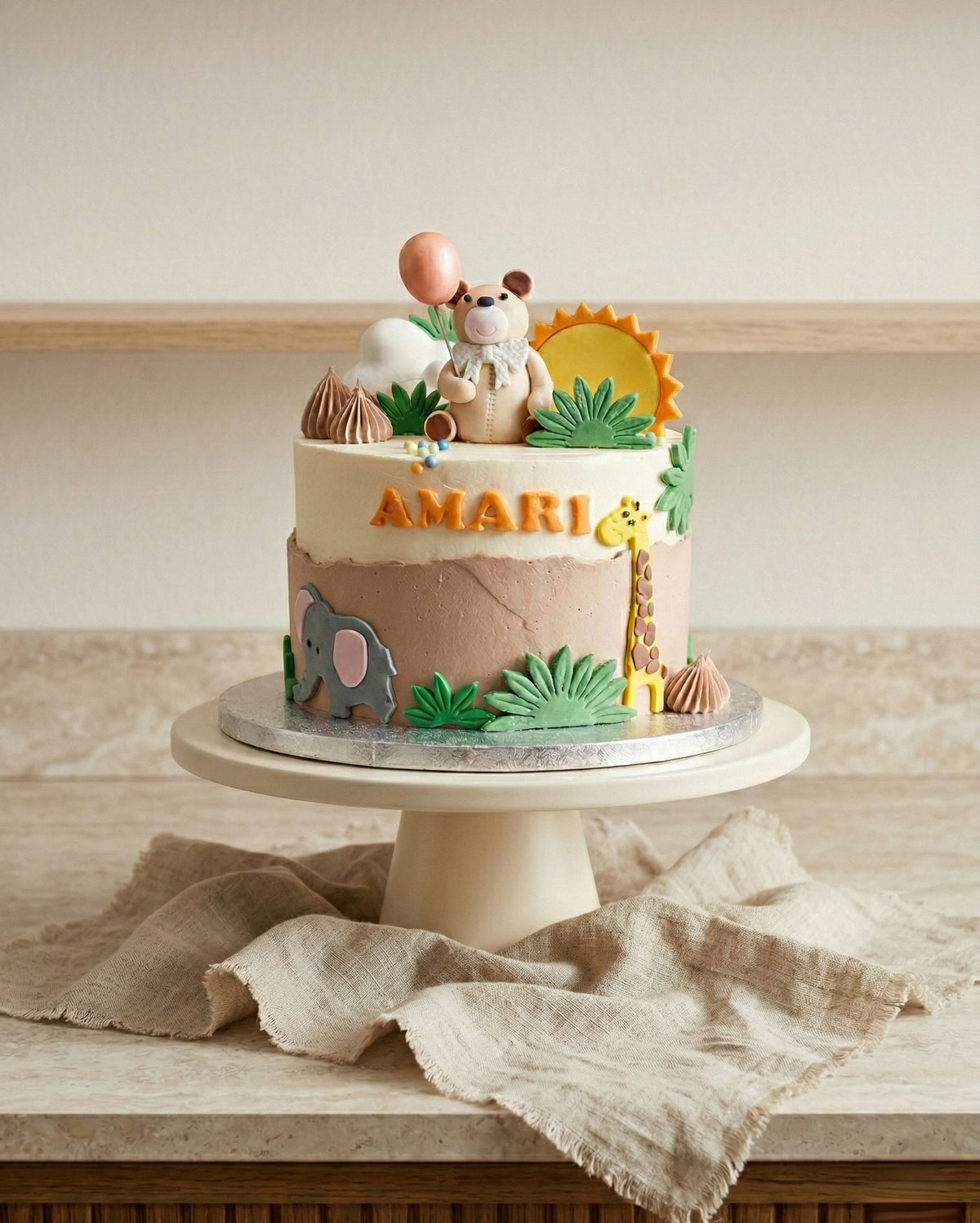 Safari Name Cake by La Sura Bakery