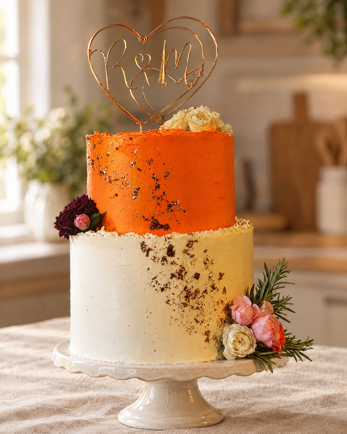 Semi Naked Wedding Cake by La Sura Bakery
