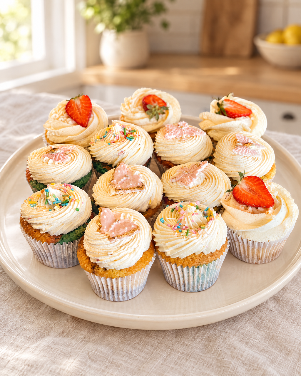 Strawberries and Cream Cupcakes by La Sura Bakery, photo 2