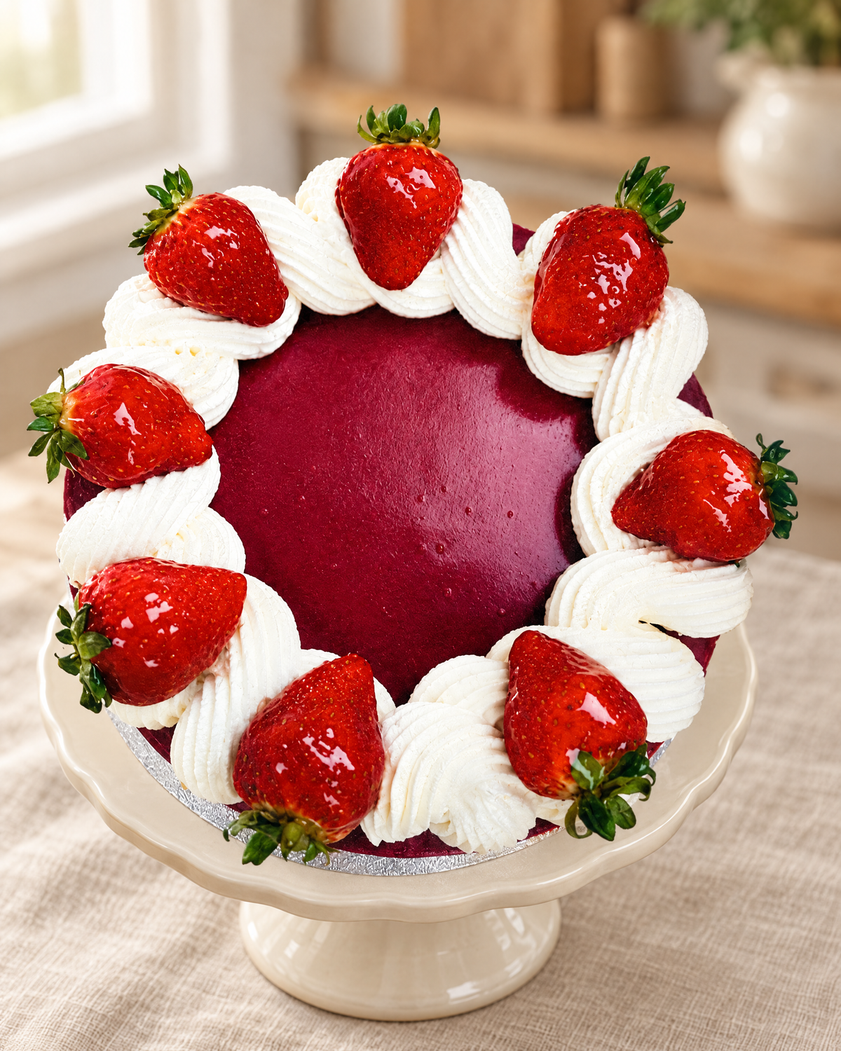 Strawberry Crown Cheesecake by La Sura Bakery