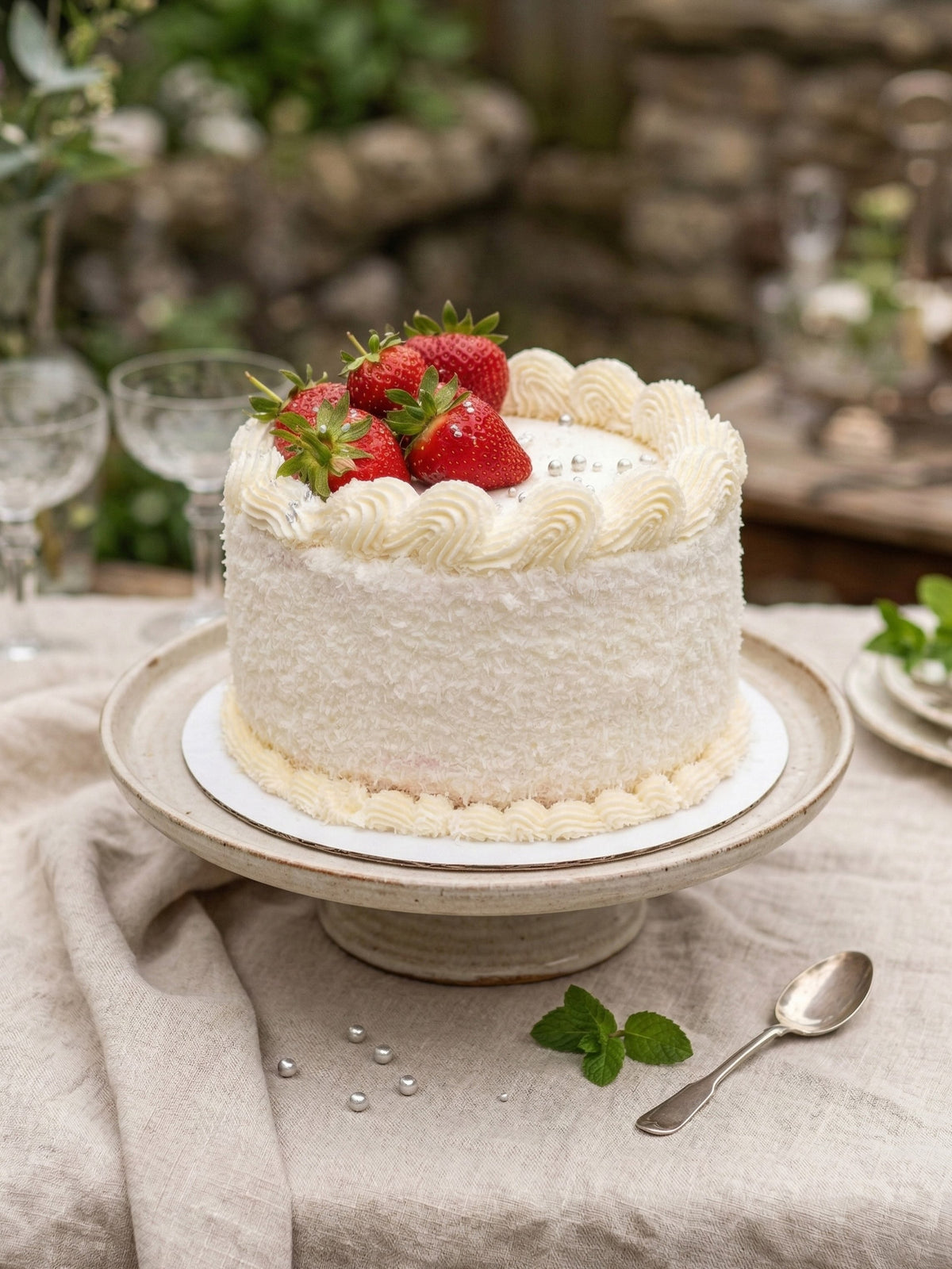 Strawberry Snow Cake by La Sura Bakery