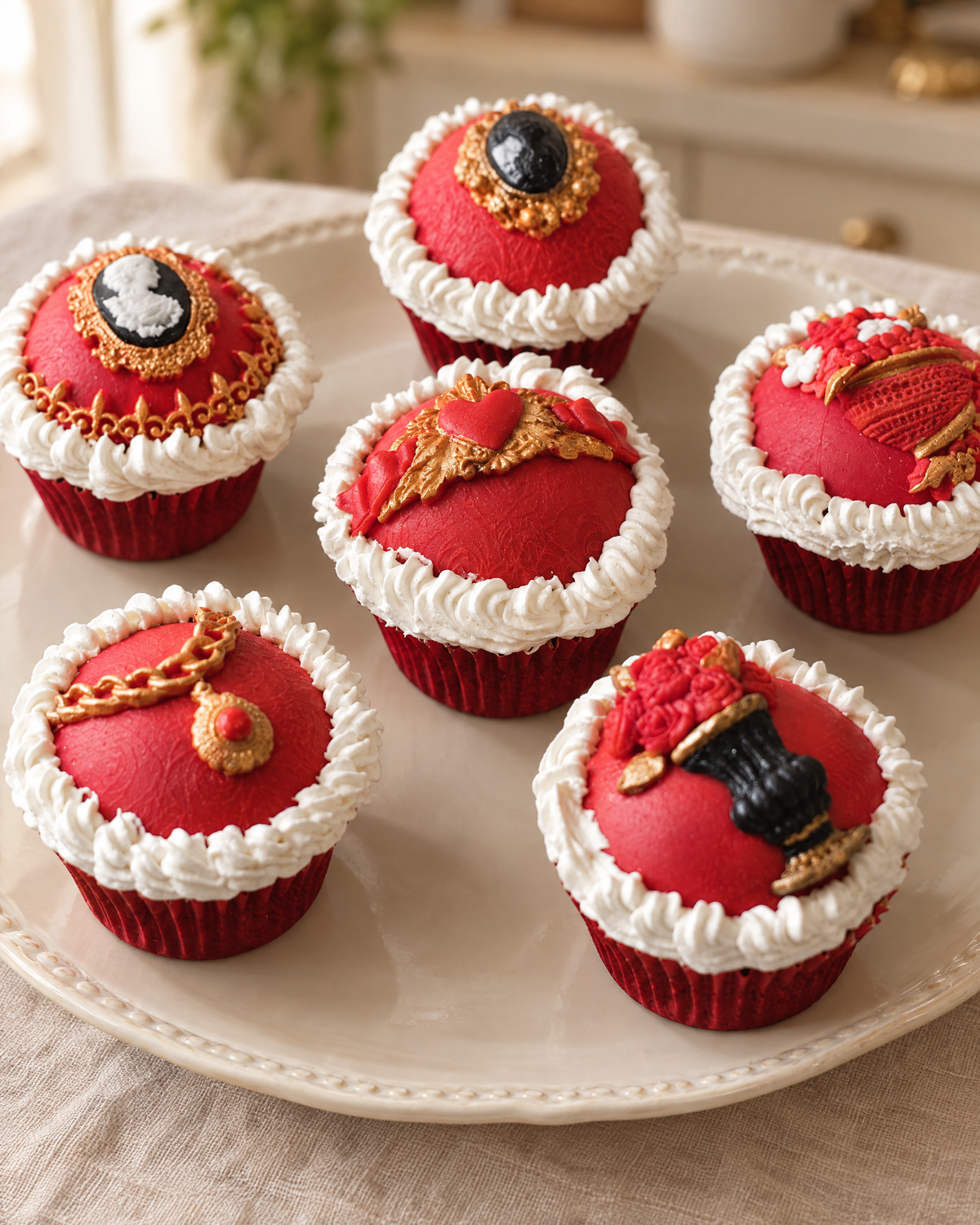 Vintage Cameo Cupcakes by La Sura Bakery