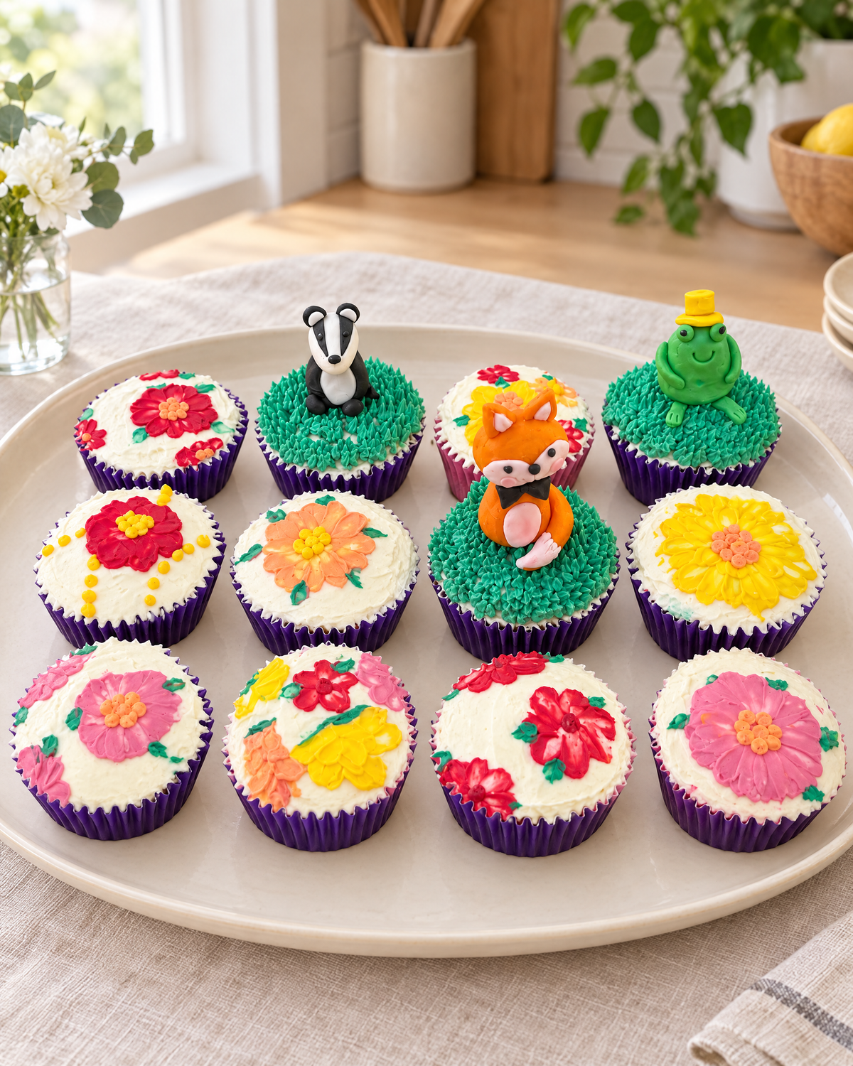 Woodland Animal Cupcakes by La Sura Bakery