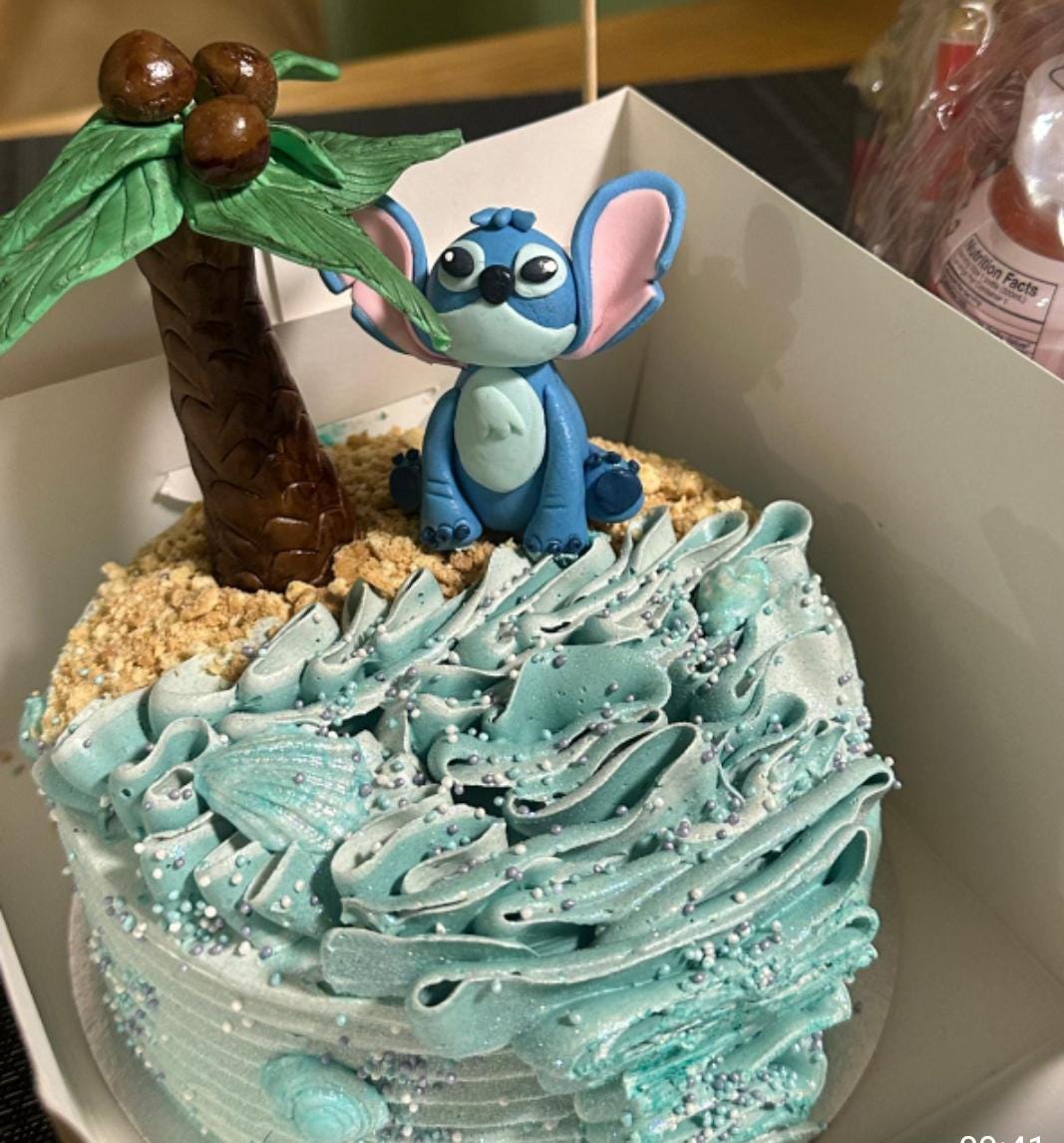 Stitch Figure Cake Topper